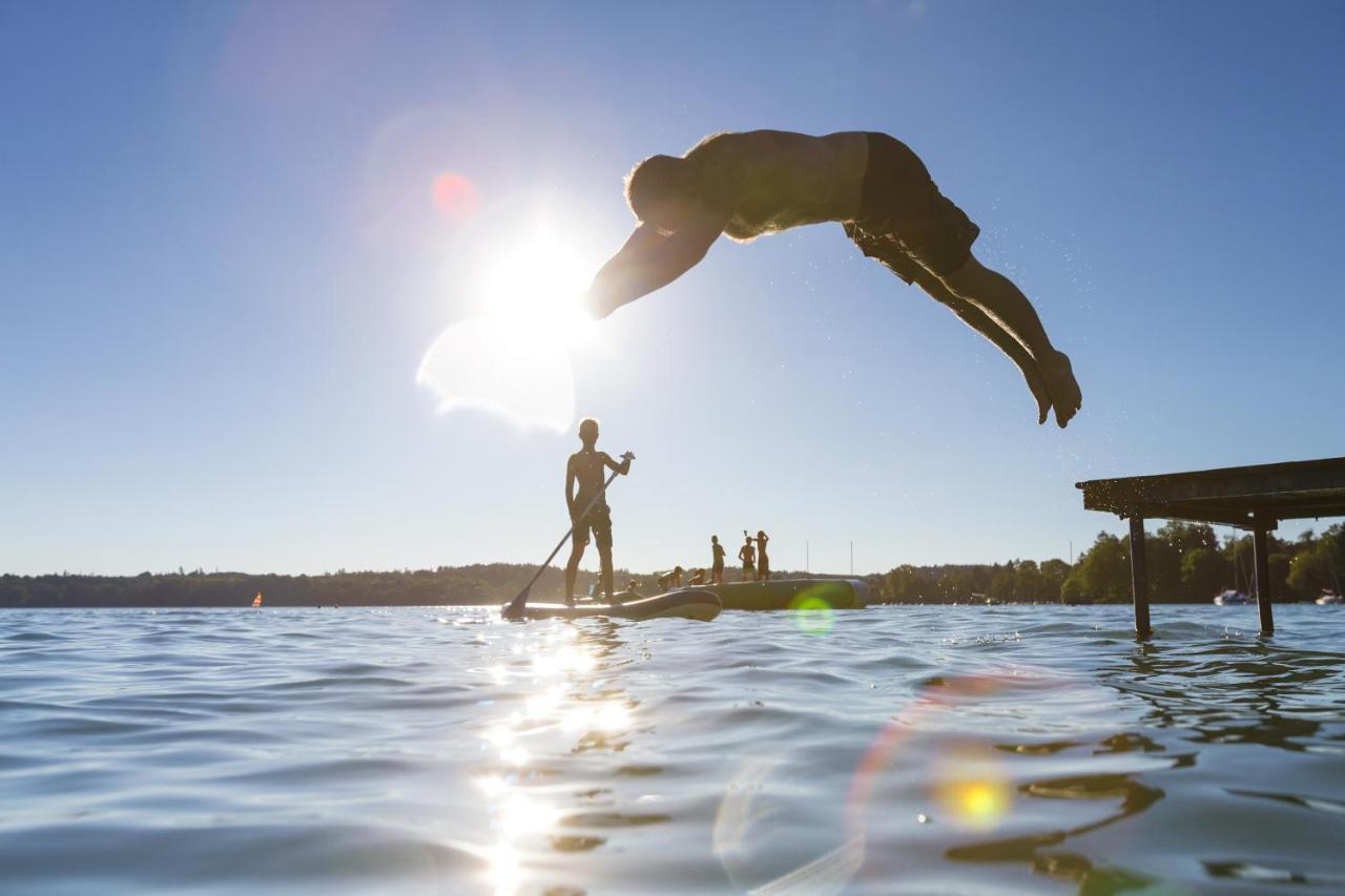 Sopherl Am See - Fruehstueck Auf Der Seeterrasse, Sehr Ruhig Und Wunderschoen Am See, 3 Minuten Nach Oberpfaffenhofen, Viele Radtouren, Restaurants & Cafes In Der Umgebung Weßling 외부 사진